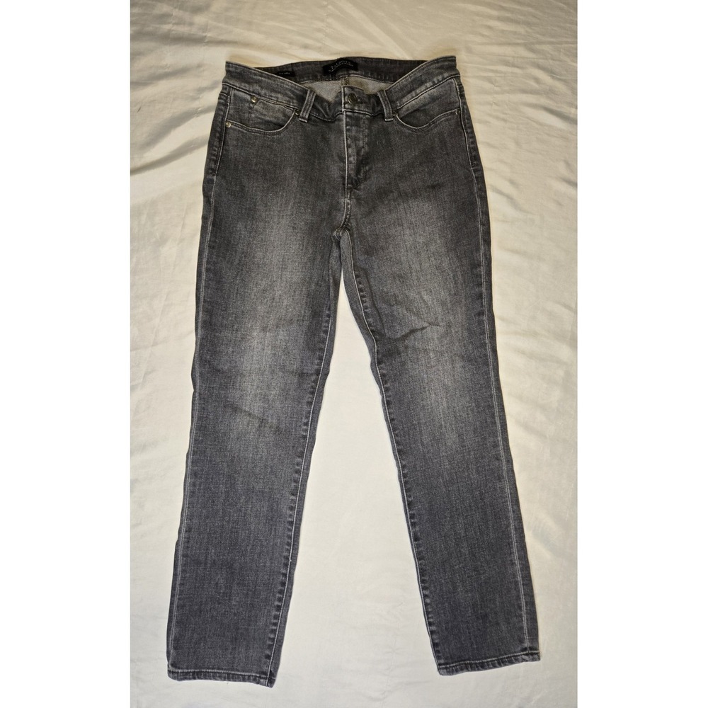 Talbots Flawless 5 Pocket Slim Ankle Gray Wash Womens 6 Denim Jeans 30x28 Cotton